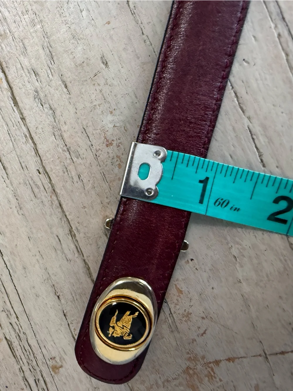 Burberry vintage calf leather belt